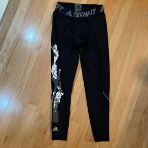 Mens adidas kolor black ankle tights large